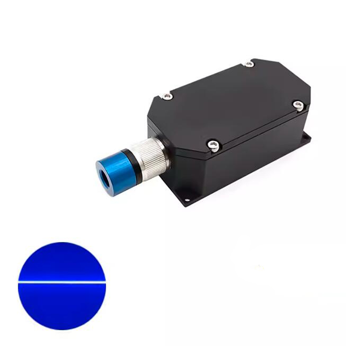 Powell 450nm 500mW~2000mW High Power Blue Laser Module Uniform Line 115.6x45x33mm - Click Image to Close